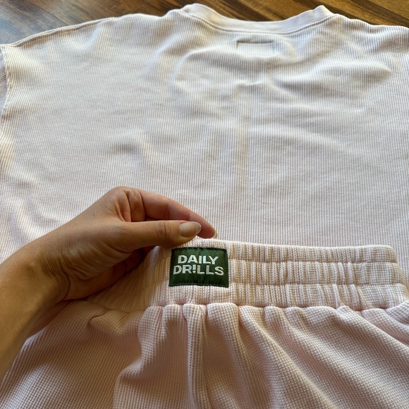 Daily Drills Pink Ribbed Top - Picture 12 of 16